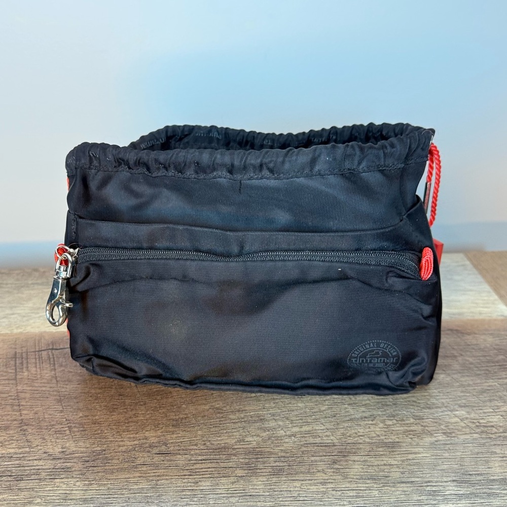 TINTAMER Black Toiletry Bag Pouch Drawstrings VIP Intelligent - Picture 7 of 15
